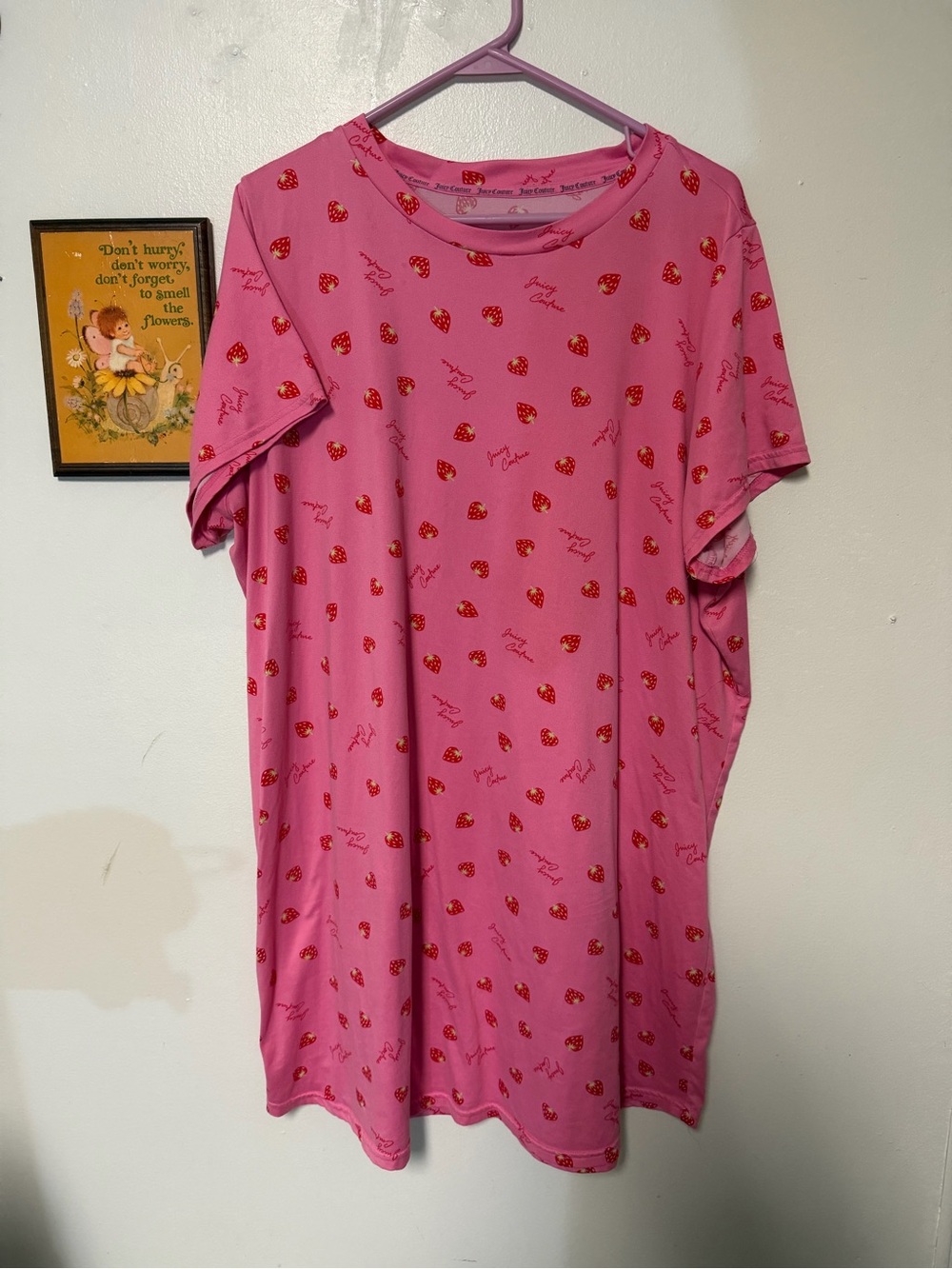 Juicy Couture Pink Strawberry Print Nightgown